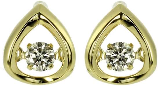☆SALE ダンシングストーンPTダイヤ0.1ctピアス☆ ダンシングストーンピアス ダイヤモンド0.05/0.05ct、0.01/0.01