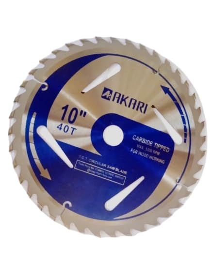 B K Jagan & CO | TCT 40T Steel Tungsten Carbide Tipped Circular Saw Blade for Wood Cutter Wooden Cutting (10 INCHS) (B09S3F17R8) Amazon Price History, Amazon Price Tracker