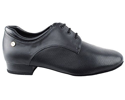 Very Fine Dance Shoes - Mens Standard, Smooth, Waltz Ballroom Dance Shoes - Cd9426Db - 1-Inch Heel And Foldable Brush Bundle - Black (Perforated) Leather - 9 #TOP1
