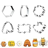 【Weit verbreitet】 Es eignet sich sehr gut als Pfannkuchenform und für jede Party mit Bienenthema. Es kann für handgemachte DIY, Kekse, Kuchen, Fudge, Pfannkuchen, Obst, Brot und Käse verwendet werden, um Essen und Partys interessanter zu machen.