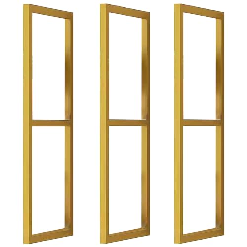 Supports d'étagère suspendus robustes en métal noir double niveau plafond 30x60cm