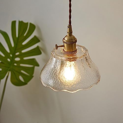 Suspension en verre créative E27 pour sublimer une pièce sombre - 5
