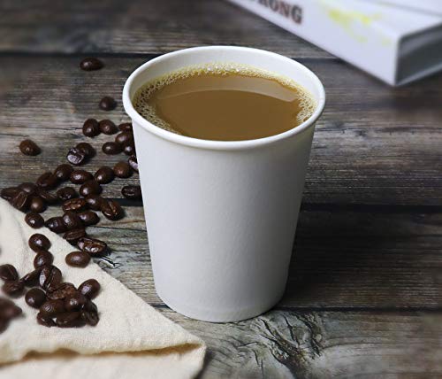 Cantagreen 12 Oz Heavyduty Paper Cups,150 Count White Disposable Cup For Hot And Cold Beverage #TOP2
