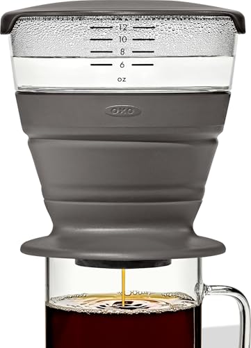 OXO Brew Collapsible Pour-Over Travel Coffee Maker with Storage Case