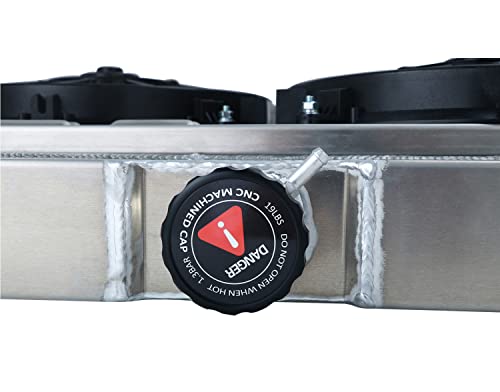 Coolingcare Radiator For 1963-1968 Chevy Chevelle Caprice Impala Biscayne Bel Air El Camino, 3 Row Radiator + Shroud/Fan + Relay Kit #TOP2