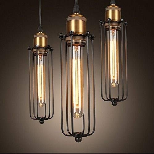 Iluminación retro industrial con lámpara metálica E27 3