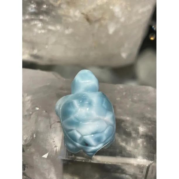 Amazon.co.jp: ラリマー 亀 モチーフ 置物 ホヌ タートル n193