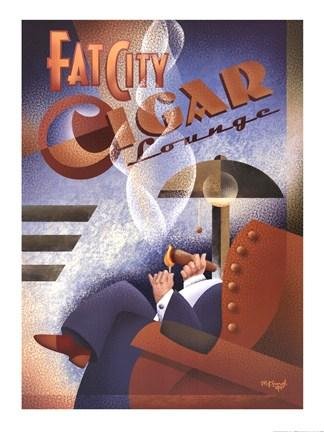 Amazon.com: Michael L Kungl - Fat City Cigar Lounge Art Print
