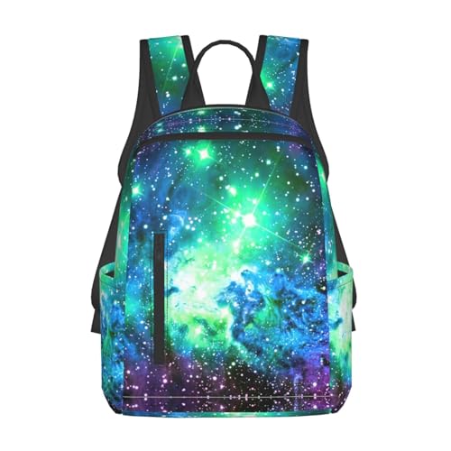 Sac à dos léger galaxie noir pour le travail et les voyages
