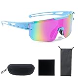 Gafas Ciclismo Hombre 1Pcs Gafas Montar en Bici Gafas de Ciclismo Hombre Gafas Ciclismo Hombre Fotocromaticas Gafas Bicicleta Montaña Hombre Estuche para Gafas de Regalo Bolsa para Gafas de Tela