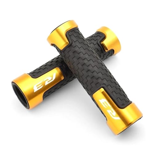 Motorrad Lenkergriffe Gasgriffe Motorrad Lenker Anti-Rutsch Lenker Abdeckung Lenker Für Yamaha R3 YZF-R3 YZFR3(Gold)