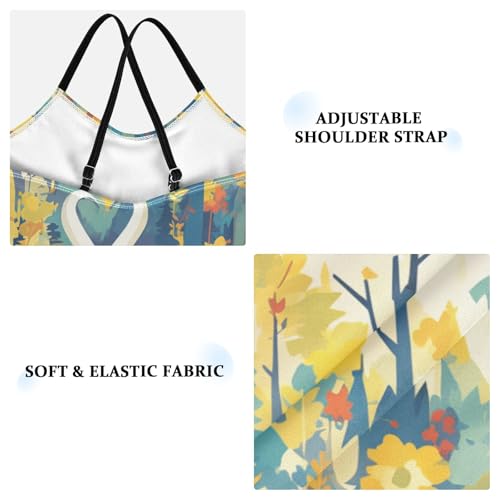 KLL French Farmhouse Goat Girl 1-Piece Swimsuit Beach Swimwear with Adjustable Straps Quick-Dry3