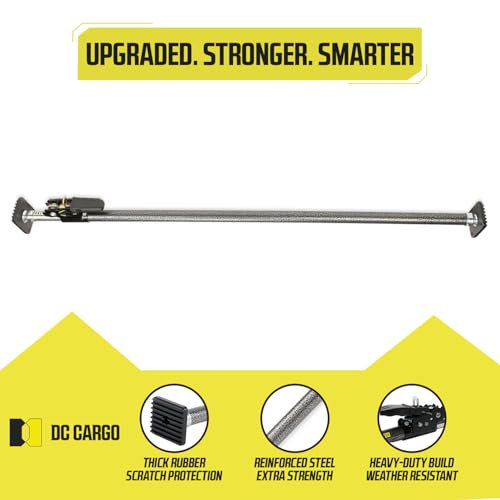 Image of DC Cargo Mall Adjustable Cargo Bar for Pickup Truck Bed - 40 inch-70 inch Truck Bed Divider, Heavy-Duty Cargo Stabilizer for Tundra, Ram 1500 & More