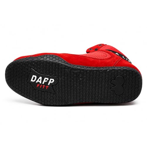 Image of Dapp X-Series Weightlifting Gym Shoes for Men and Women | Leather Suede Exterior | Signature Flat Sole | Padded Interiors for Stability | Smart Cushioning | Wide Toe Box