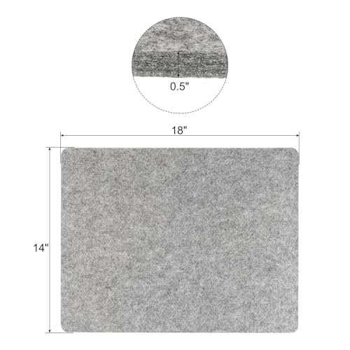 Manta de planchado de lana de 0.5" de grosor con fieltro denso absorbente del calor 3