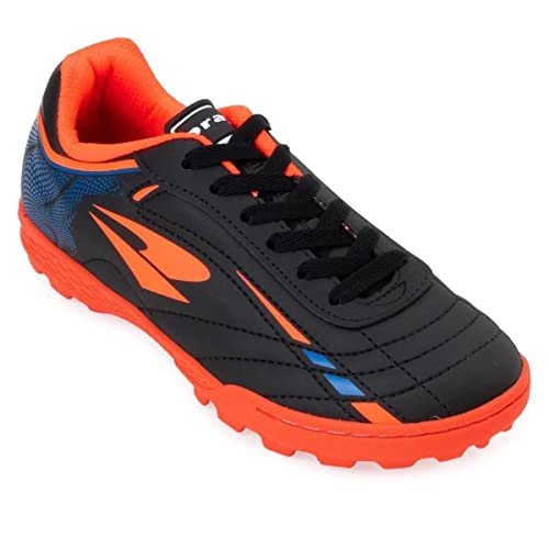 Chuteira Juvenil Society Dray R.324/5/6-400/01/3 (Preto/Laranja, br_footwear_size_system, big_kid, n