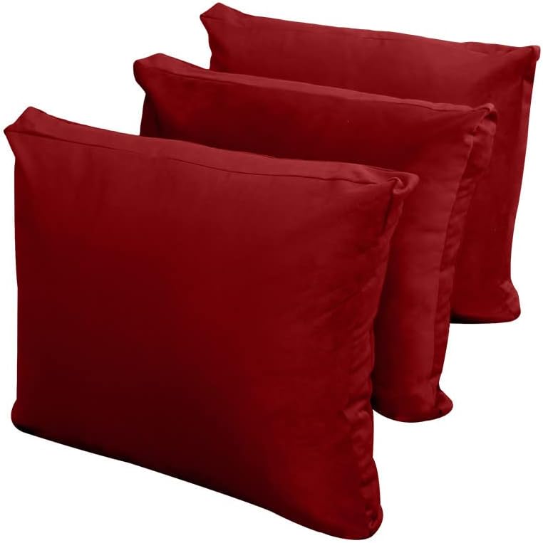 Prolinemax Style V3 Twin Size Knife Edge Velvet Indoor Daybed Mattress Bolster Pillow Complete Set AD369