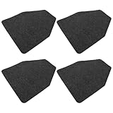 SEWACC 4 Stück rutschfeste Urinalmatten für Herrentoiletten Saugfähige Waschbare Wc Bodenschutzmatten in Dunkelgrau Gewerbliche Toilettenmatte mit Spritzschutz für Öffentliche