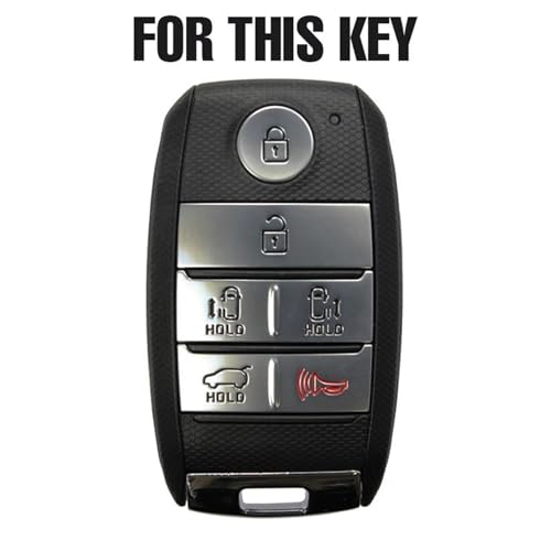 Funda para llave de coche Kia con acabado premium de 6 botones 6