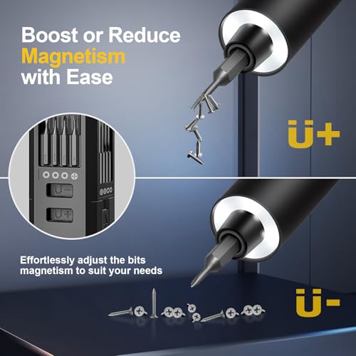 Image of 3.7V Precision Electric Screwdriver Set,76 IN 1 Mini Electric Screwdriver Cordless Set with USB Charging,5 Torque Settings Repair Tool Kit for Electronics Phone Camera Laptop Watch