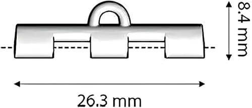 Miniatura 2 de 2 pares de cuentas TILA para finalizar. Elementos de metal de platillo Tila de calidad chapados en oro de 24 quilates Soros III. Funciona con
