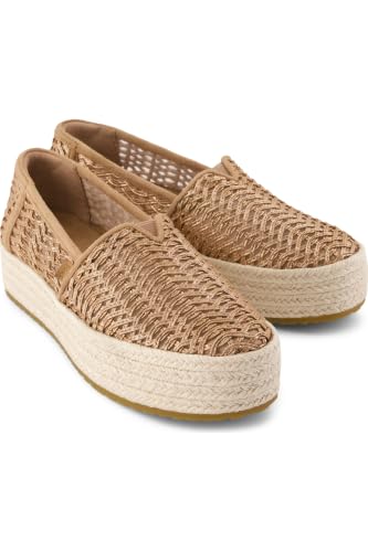 Image of TOMS Women's Valencia Platform Espadrille, Textile Upper, OrthoLite Insole