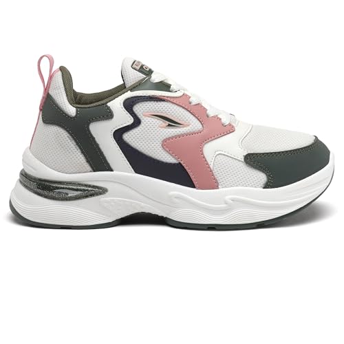 Image of ASIAN Aroma-02 Women's Chunky Sneakers | Lightweight Memory Foam Cushioning | Breathable Mesh Upper | Stylish Thick-Sole Casual Shoes