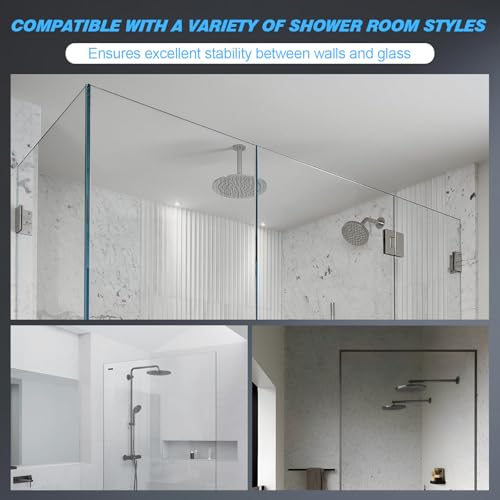 Barre de stabilisation en acier inoxydable 304 pour paroi de douche fixe 56,4 cm
