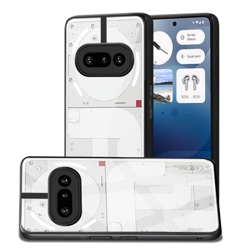 Image of AESTMO Nothing Phone 3A 5G Back Cover | 360 Protection | Crystal Clear Hard Back Transparent | Bumper Case for Nothing Phone 3A 5G (PC+TPU, Black Bumper)