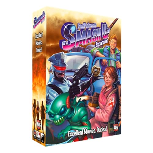 AEG Smash Up: Excellent Movies Dudes! Expansion | 80s Card Game | Action Heroes Backtimers Extramorphs Wraithrustlers | 2-4 Players | Ages 10+
