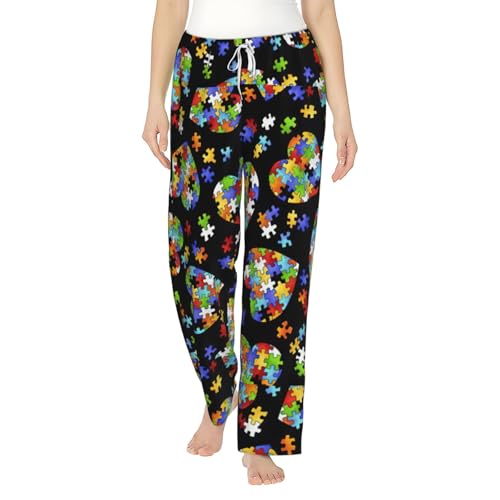Pantalon de pyjama autisme flanelle cadeau parfait pour femme