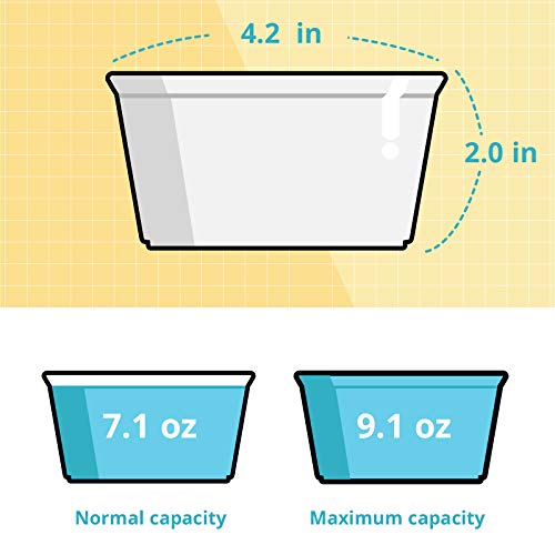 image for LIFVER Creme Brulee Ramekins, 8 Oz Ramekins Oven Safe,Small Mini Bakin