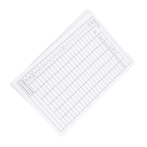 GOOHOCHY 40pcs Golf Scorecards Lightweight and Portable Durable Paper for Accurate Scorekeeping All Weather Conditions Essential Accessory for Golfers and Competitions
