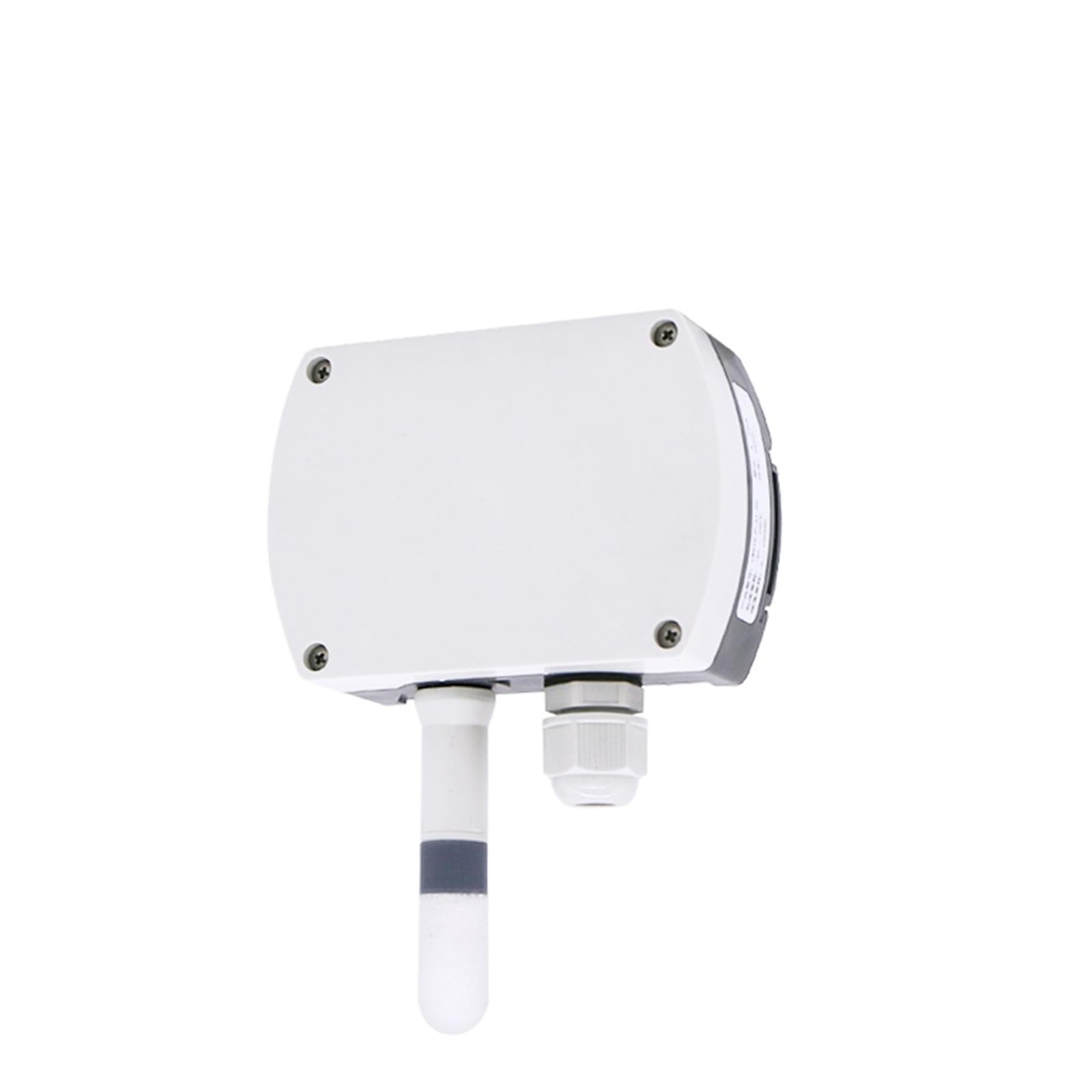 Sensor transmisor de temperatura y humedad montado en la pared Modbus RS485 de 4-20mA con instalación de pista de visualización(4-20mA)