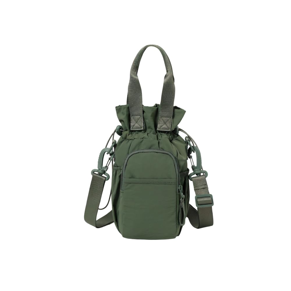 Water Bottle Bag, Lightweight Water Bottle Carrier with Phone Pocket, Crossbody Bag for Walking, Hiking, Travel