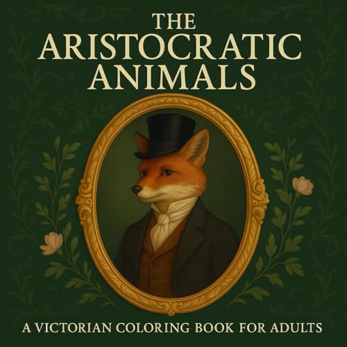 The Aristocratic Animals: A Victorian Coloring Book for Adults,Elegant Animal Portraits and Vintage Victorian Scenes to Color, Perfect for Relaxation, Creativity, and Unique Gift Giving. image 2