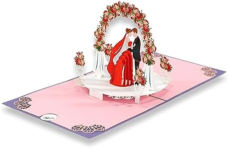 Pop-Up 3D Anniversary Card For Wife Her Valentines Wedding - View #9