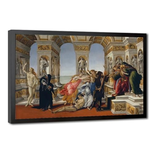 Toile Botticelli Calumny of Apelles pour habiller un mur de bureau vide