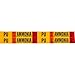 Brady 90482.75" Dia. Thru 2.375" Dia. Vinyl Pu Liq Ammonia High Pipe Marker, 50 Cards