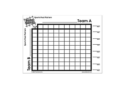 OFG Products Prize Boards - Sports Squares Pool Pick'em| Perfect for March Madness and Super Bowl Squares Pools!