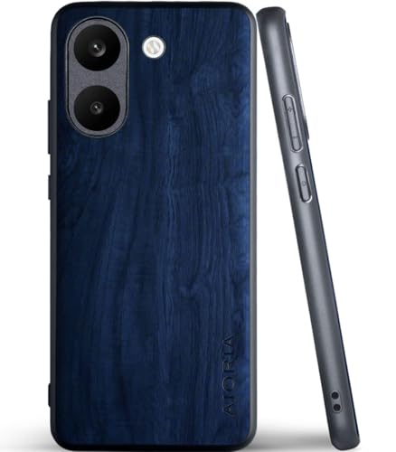 Aioria �݊�������for Xiaomi Poco X8 Pro �P�[�X �E�b�h�p�^�[�� �X�^�C���b�V���ŏ�v�Ȍg�ѓd�b�P�[�X ���ӂ�� �ؖڕ� �ی� 5G (Dark Blue, for Poco X8 Pro)