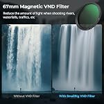 SmallRig 5-in-1 Magnetic Lens Filter Kit: VND + CPL + Black Mist 1/4 + Threaded Adapter Ring + Magnetic Lens Cover + Storage Bag + Cleaning Cloth, Filter Set for Phone Camera Lens - 4726