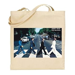 FOURRE-TOUT COTON TOILE BEATLES ABBEY ROAD CHEMIN DE L’ABBAYE - Les Beatles, Paul McCartney, John Lennon, RIngo Starr, George Harrison