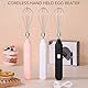Elektrischer Schneebesen, Kabelloser Handmixer 3 Geschwindigkeiten Zum Backen zu Hause (Schwarz)