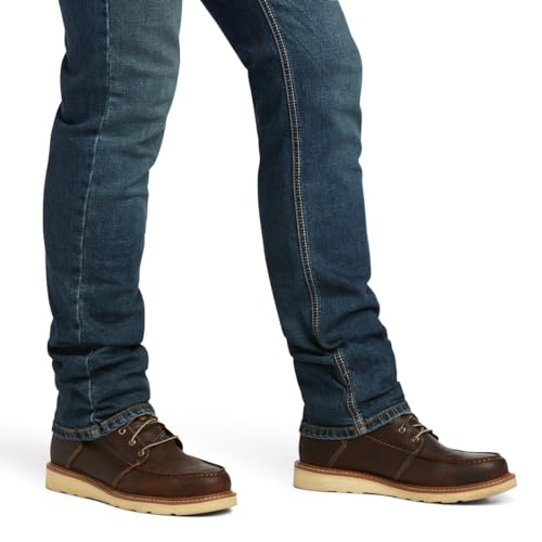 Image of ARIAT Grafton M8 Modern TekStretch Sebastian Slim Leg Men's Jeans 10039625, Dark Blue, 28