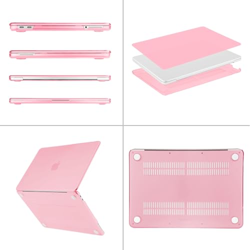Image of MOSISO Compatible with MacBook Neo Case 13 inch 2026 Release Model A3404 with A18 Pro Chip, 4 in 1 Kit Precision Fit Crack & Scratch Resistant Protective Hard Shell Case Cover, Pink
