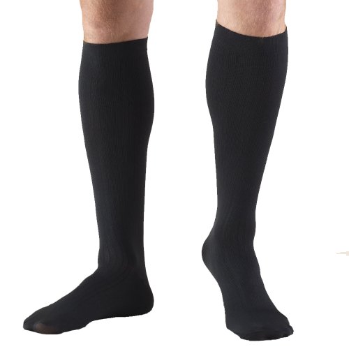 Zensah Dress Compression Socks (Black, Large)