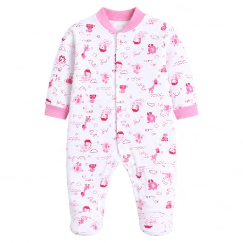 Image of EIO 100% Cotton Rompers Sleepsuits Jumpsuit Night Suits for Infants Newborn Baby Boys & Girls