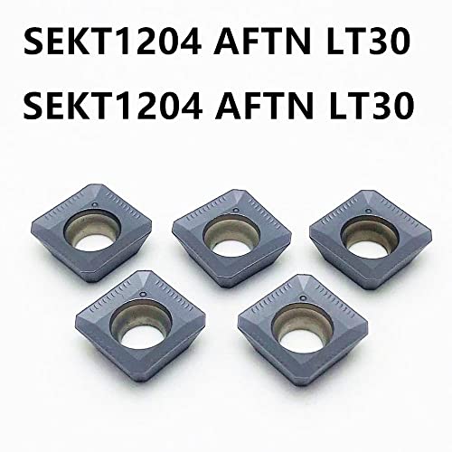 10 pcs insertos de fresado SEKT1204 AFTN LT30 miniatura 3