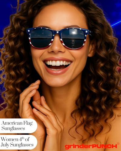grinderPUNCH USA American Flag Sunglasses Stars and Stripes2